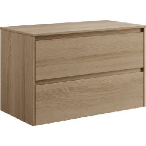 Bath Deluxe Шкаф за баня TRONDHEIM за мивка 90x57x46 см дъб (BT0154)