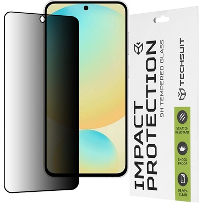 Techsuit Samsung Galaxy S24 FE Протектор - 111D Privacy Full Glue - черно
