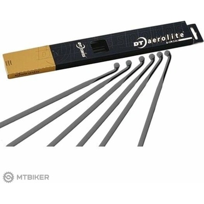 DT Swiss Aerolite Straightpull špic, 2.0/2.3-0.9/2.0 mm, čierna