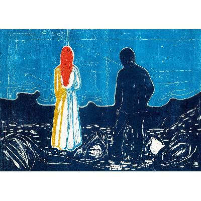 Bluebird Edvard Munch Two People The Lonely Ones 1899 1000 dielov