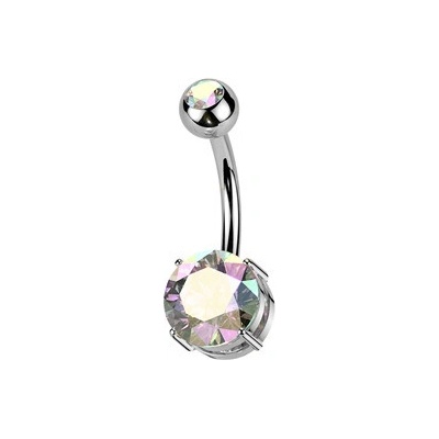 Šperky4U Piercing do pupíku TITAN, barva: duhová TIT1604-AB