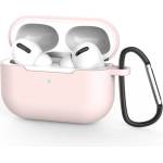 Techsuit Силиконов калъф с карабинер за Apple Airpods Pro 3 - Techsuit Silicone Case (розов) (KF2356305)