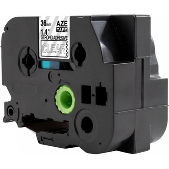 Pro Brother Съвместима лента с Brother TZ-S165 / TZe-S165, 36mm x 8m, екстра лепило бял печат / прозрачен субстрат (TZe-S165)