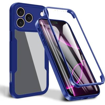 Techsuit Калъф за iPhone 17 Pro - Techsuit - ColorVerse 360 Series + Screen Protector - Син