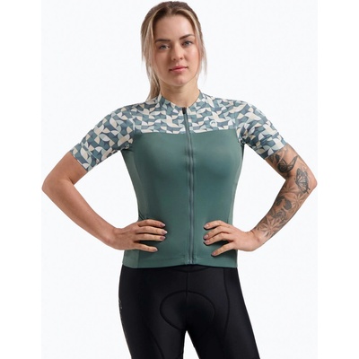 Rogelli ESSENTIAL GRAPHIC dámsky khaki-koralový