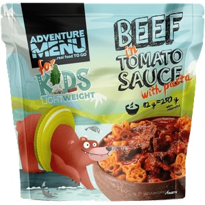 AdventureMenu Adventure menu Говеждо в доматен сос с паста, 250g (102)