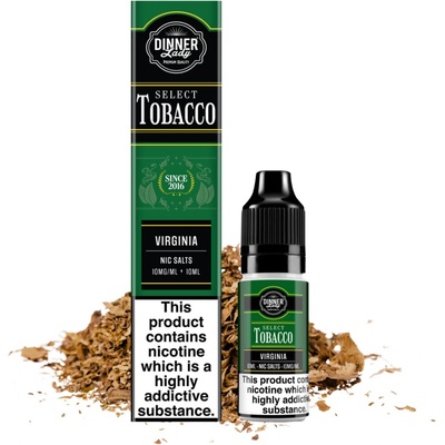 Dinner Lady Bar Salts TOBACCO Virginia Tobacco 10 ml 20 mg