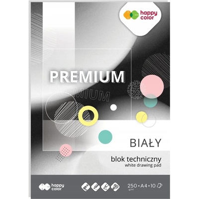 HAPPY COLOR TECHNICKÝ BLOK A4 10 HÁRKOV BIELY PREMIUM 250g