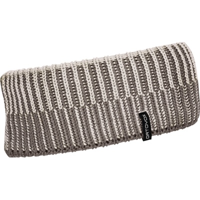 Deep Knit Headband Dark Grey Brown