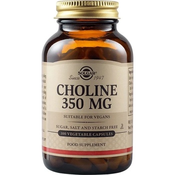 Solgar Choline, 350 mg, 100 растителни капсули, Solgar
