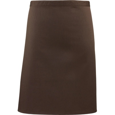 Premier Zástěra Colours PR 151 do pasu krátká COT39015114599-brown
