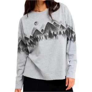 Roxy Дамски пуловер Roxy Women's Happiness Is Surfing Jumper - Heather Grey (117-3795-0113)