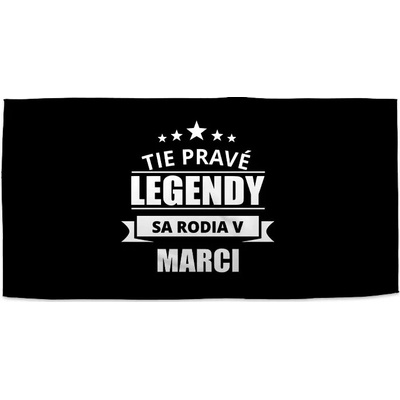 Sablio Uterák Tie pravé legendy sa rodia v marci 30 x 50 cm