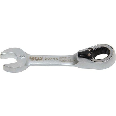 BGS technic Očkoplochý klíč 15 mm s ráčnou, extra krátký BGS 30715
