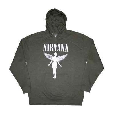 Nirvana Unisex Pullover Hoodie: Angelic Mono medium – Zboží Dáma