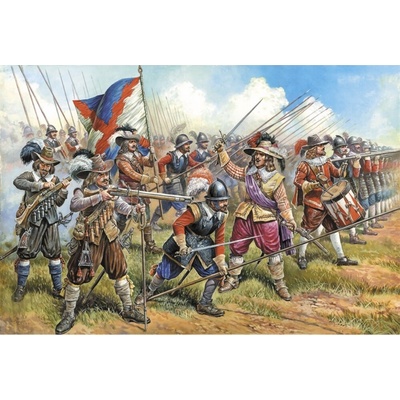 Zvezda figurky rakouští mušketýři a pikemenci 1:72