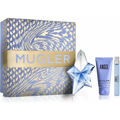 Thierry Mugler Angel EDP plnitelná 50 ml + tělové mléko 75 ml + EDP pro ženy 10 ml