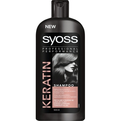 Syoss Keratin Hair perfection šampón na suché oslabené vlasy 500 ml