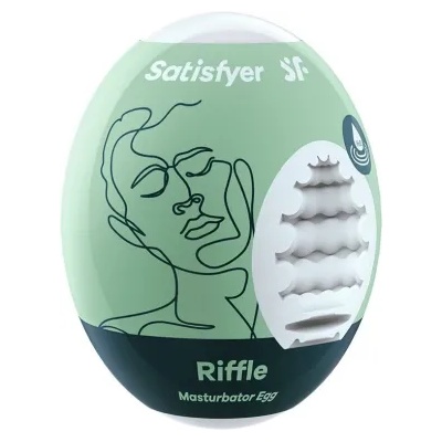 Satisfyer Дискретен мастурбатор-яйце с вътрешен релеф Satisfyer Riffle