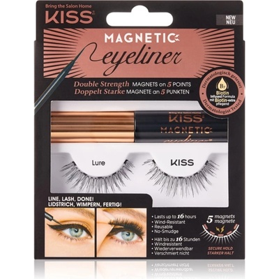 KISS Magnetic Eyeliner & Eyelash Kit магнитни мигли 01 Lure 1 pair