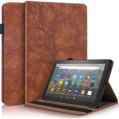 Vsetkonamobil 133071 ART TREE Zaklápací obal pre Amazon Fire HD 10 2023 hnedý