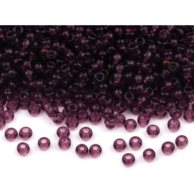 Prima-obchod Rokajl Preciosa 10/0 - 2,3 mm lesklé, barva 20060 fialová švestka transparent – Zbozi.Blesk.cz