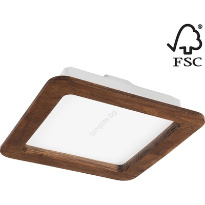 LAMKUR LED вградено осветително тяло WOODY SPOT LED/17W/230V 3000K череша 18, 5x18, 5 см (LA52434)