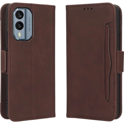 VSETKONAMOBIL 55050 SLOT Peňaženkový obal pre Nokia X30 hnedý