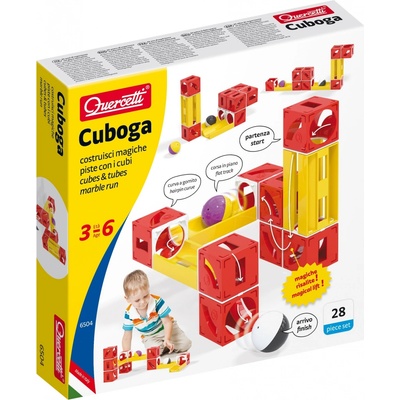 Quercetti Cuboga Basic kuličková dráha 28 ks 6504