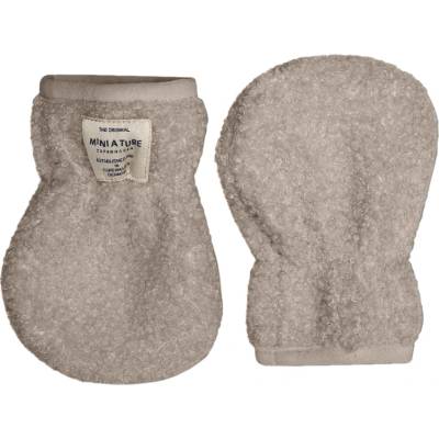 Mini A Ture Детски ръкавици Mini A Ture Kid's Matwolmer Teddyfleece Mittens Gloves - Grey Brown - размер 0-6 Months (202-7530-0111)