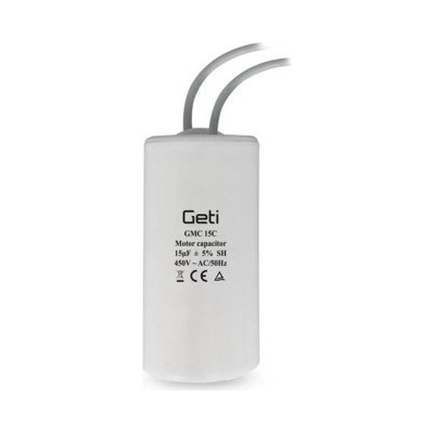 Kondenzátor rozběhový motorový 15uF 450V GETI GMC 15C