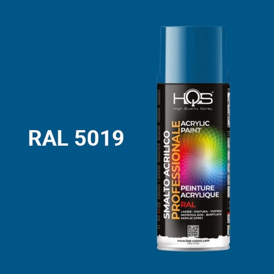 HQS akrylová farba v spreji 400 ml RAL 5019 lesklá