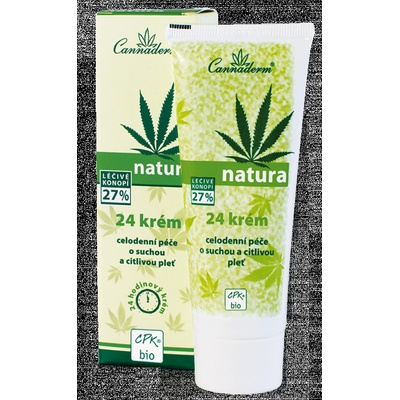 Cannaderm Natura 24 krém na suchú pleť 75 g