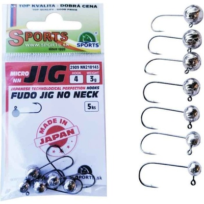 FUDO JIG bez krčku veľ.4 1g 5ks