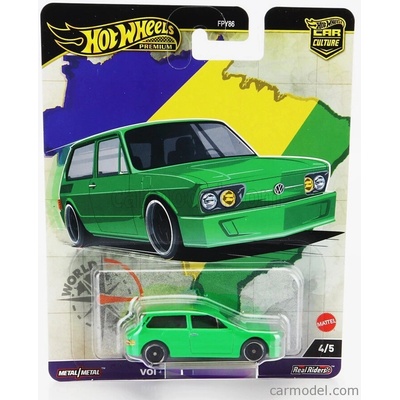 Mattel hot wheels Volkswagen Brasilia 1975 Zelená 1:64