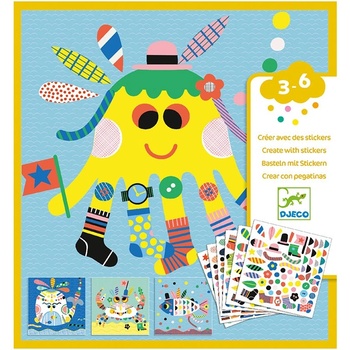 Image 1 of DJECO - Създай със стикери Морски обитатели ST1