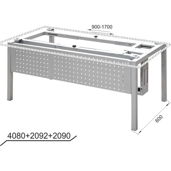 Image 1 of Мебел Ленд Oфис бюра с метални крака ml 3