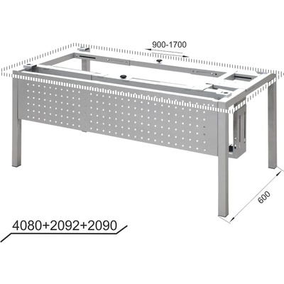 Мебел Ленд Oфис бюра с метални крака ml 3