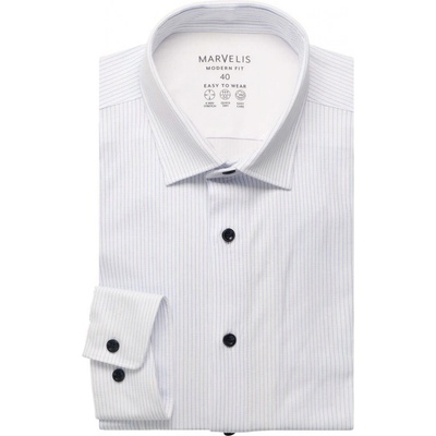 Marvelis pánská společenská košile Modern Fit Performanc 762664 11 bílá