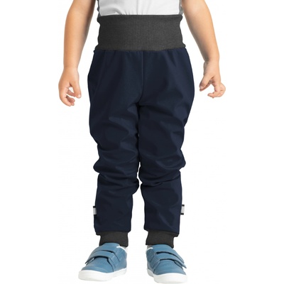 Unuo Batolecí softshellové kalhoty s fleecem Street Tm. Modročerná