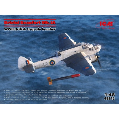 Bristol Beaufort Mk.IA British WWII torpedo bomber 1:48