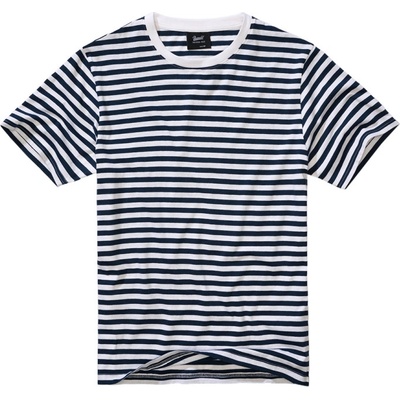 Brandit tričko Jerseyshirt Stripe modré-bílé