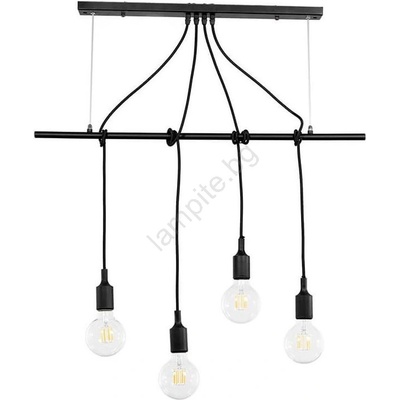 - Пендел WIRE 4xE27/15W/230V черен (OL0512)