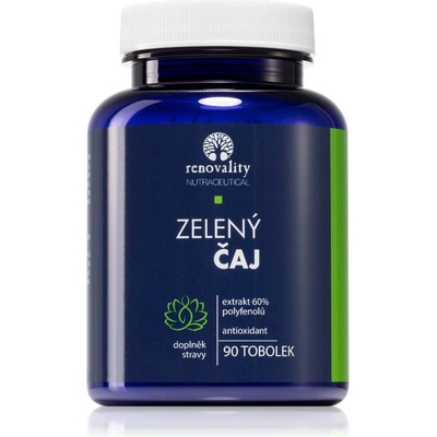 Renovality Zelený čaj tobolky na podporu fyzickej a psychickej rovnováhy tela 90 tabliet