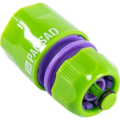 PALISAD Съединител за маркуч 1 2, аквастоп, пластмасов Palisad