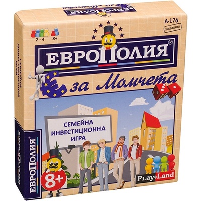 Play Land Настолна игра PlayLand - ЕвроПолия, за момче - Детска (A-176)