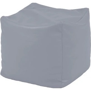 PUFRELAX Пуф, 100л. , Табуретка Куб XL - Panama Grey, Перящ се калъф, Водоустойчив, Пълнеж от Полистиролни перли, Тъмно сив (PUF-G-CXL-PEX-GRE) - topmall