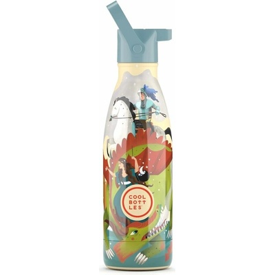Cool Bottles Dětská nerezová termolahev Kids Knight Legend třívrstvá 350 ml 3D
