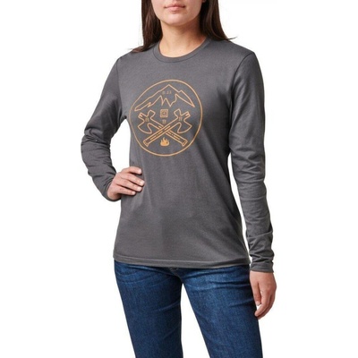5.11 Dámské tričko Crossed Axe Mountain Tee 018 Charcoal