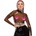 LateX Latex Crop Top with Long Sleeves 2901374 Smoky Transparent XL
